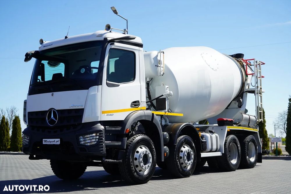 Mercedes-Benz AROCS 3240 / 9M3 BETONIERĂ / 8x4 / BETONIERĂ / AUTOMATĂ / CAMERĂ / JANTE DIN ALIAJ / - 2