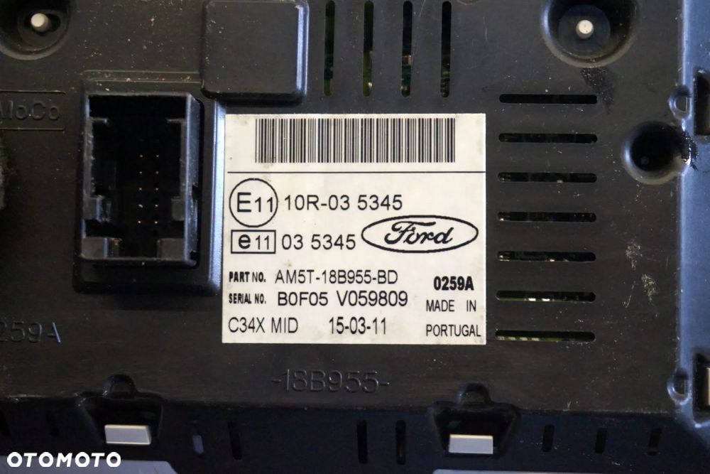 WYŚWIETLACZ RADIA ZEGAREK GRAND C-MAX II MK2 CB7 1940785 FORD 2010-2019 - 4