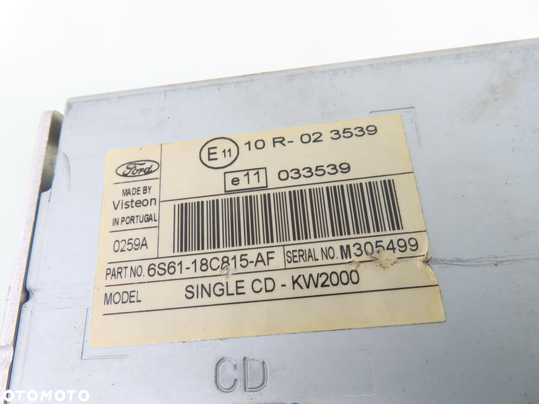 RADIO FORD FOCUS C-MAX 6S6118C815AF + KOD - 3