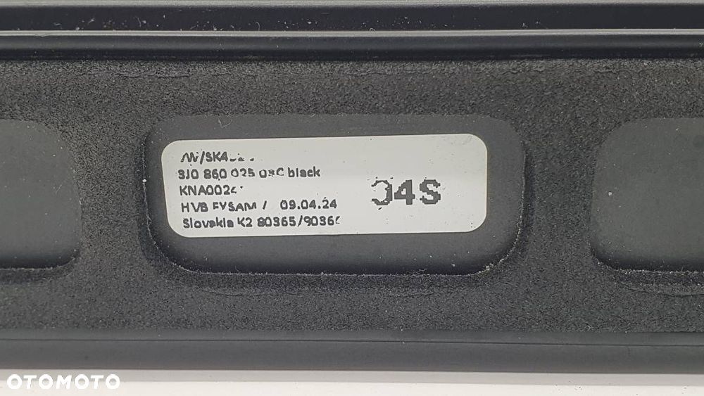 RELING LEWY DACHOWY SKODA SUPERB IV KOMBI 3J0860025 ORYGINAŁ CZARNY - 6