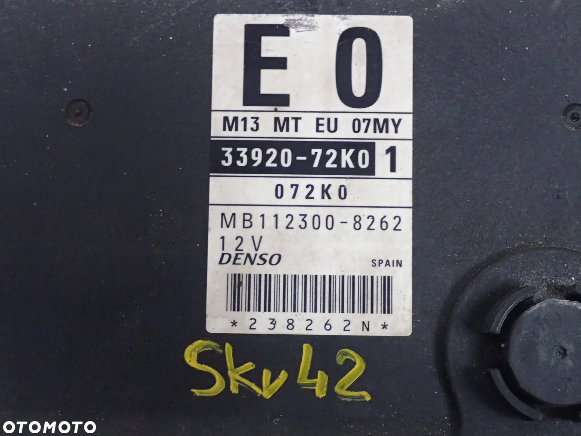 SUZUKI SWIFT MK6 KOMPUTER STEROWNIK 33920-72K0 - 3