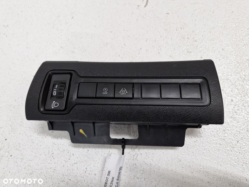 PEUGEOT 308 2 II T9 PANEL PRZEŁĄCZNIK REGULACJI ŚWIATEŁ 9807240977 - 1