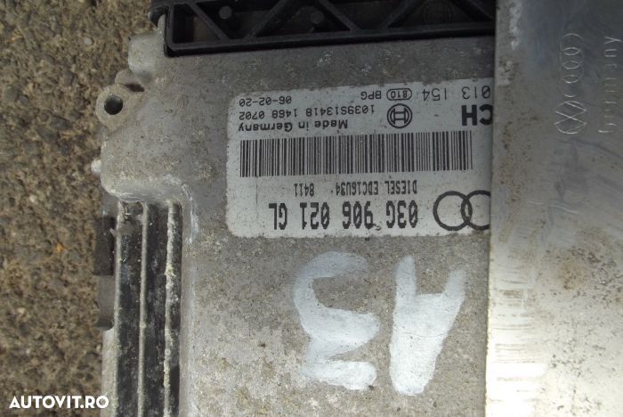 Calculator Motor Audi A3 8p ECU Audi A3 dezmembrez Audi A3 2,0 1.9 - 2