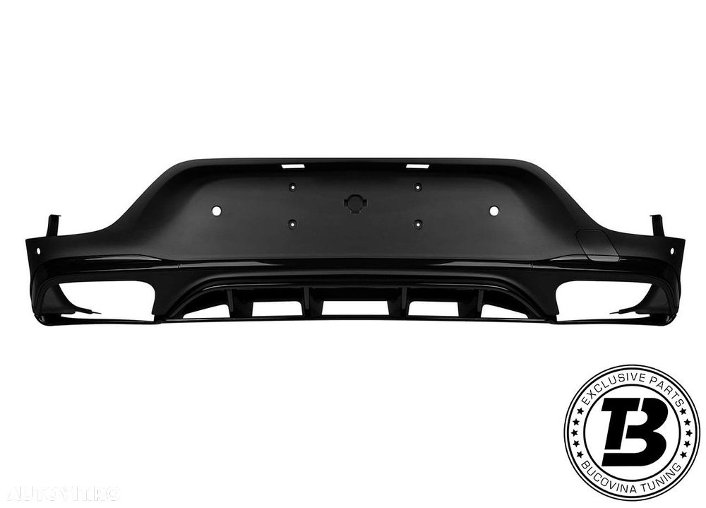 Difuzor Bara Spate cu Ornamente compatibil cu Mercedes GLC C253 63 Design - 4