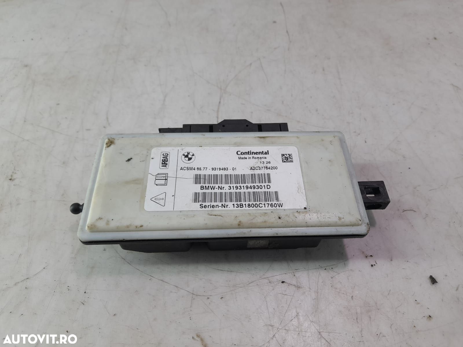 Modul airbag 931949301 BMW Seria 7 F01/F02 [facelift] [2012 - 2015] 4 - 1