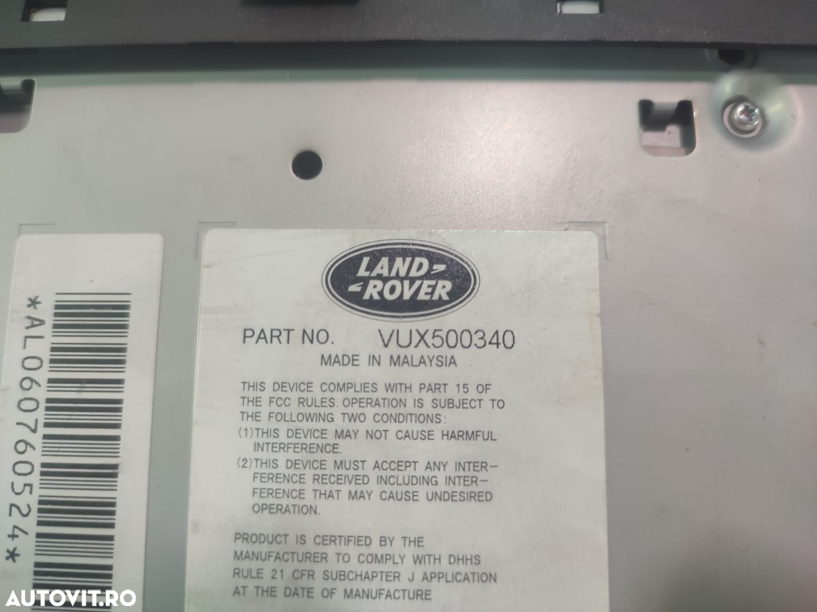 Unitate cd player vux500340 Land Rover Range Rover Sport 1 [2005 - 20 - 3
