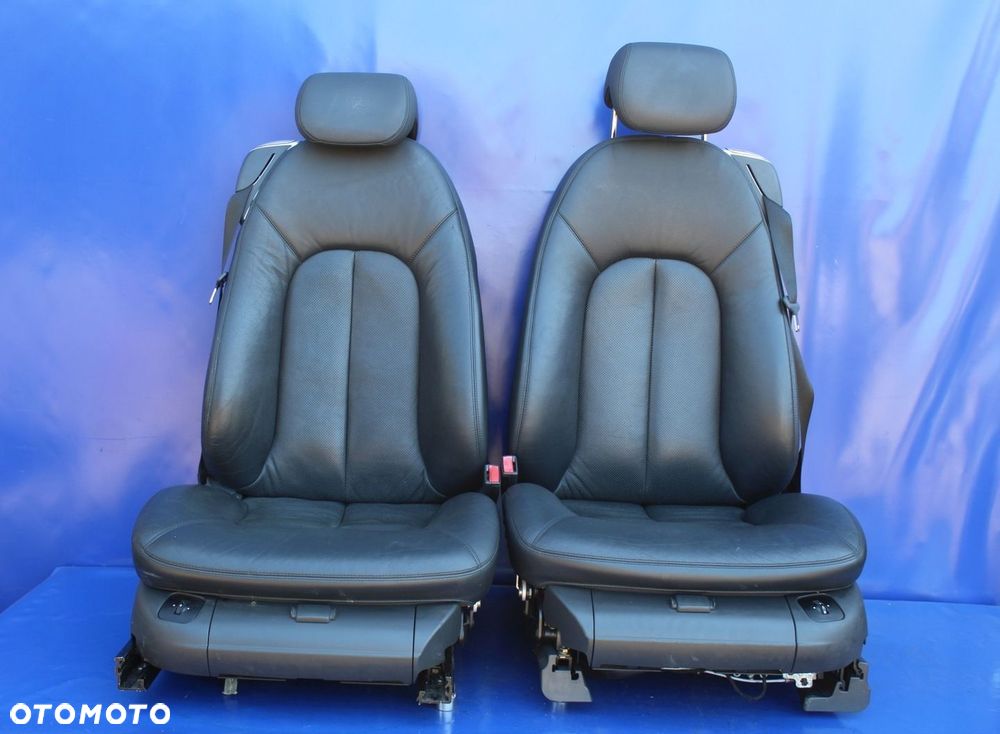 Fotele komplet  kanapa czarne perforowane Mercedes W215 C215 CL CL500 Lift - 3