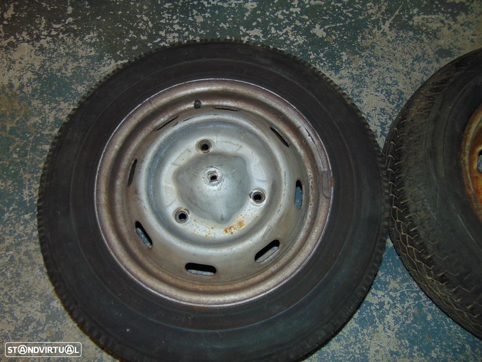 Renault 16 jantes de ferro com pneus - 6