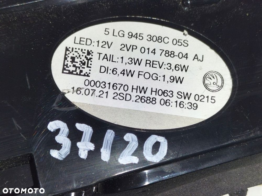 Lampa tylna tył prawa SKODA ENYAQ 21- LED - 6