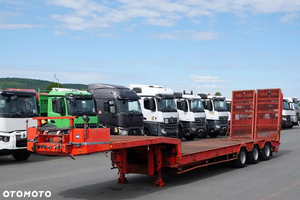 Faymonville VEREM NACZEPA LAWETA NISKOPODWOZIE / NAJAZDY HYDRAULICZNE / 3 OSIOWA / DMC: 34 tony / WAGA: 11 500 kg / - 1