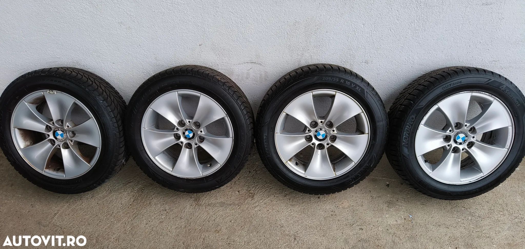 Set jante aliaj BMW Style 155 7jEt 34 cu anvelope 205/55/16 doua dot 2019 doua 2022 - 1