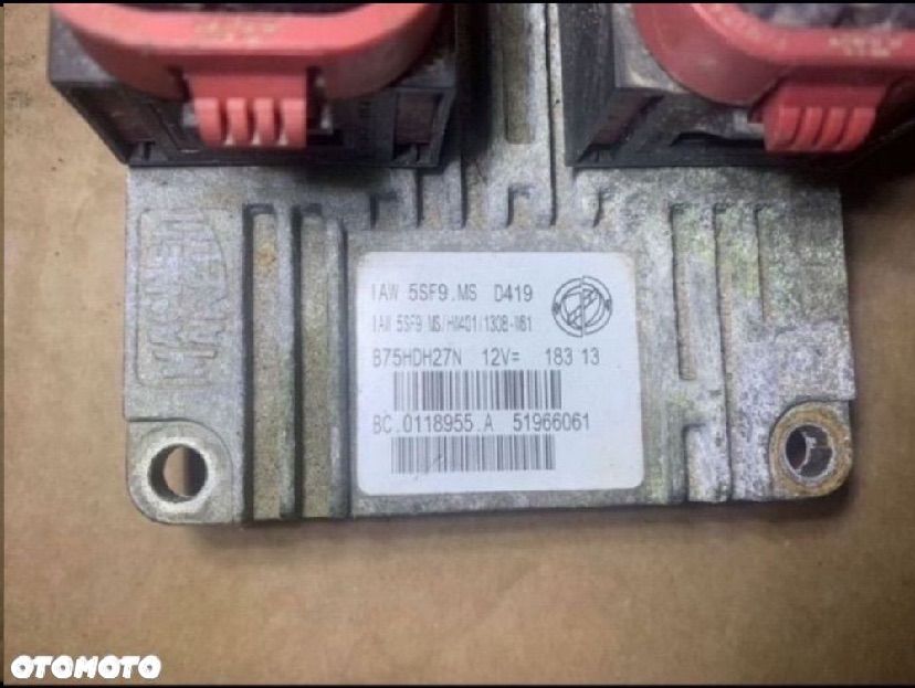 51966061 komputer sterownik silnika Fiat 500 IAW5SF9 - 2
