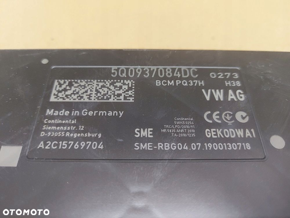 AUDI SEAT SKODA VW MODUŁ STEROWNIK KOMFORTU BCM - 2