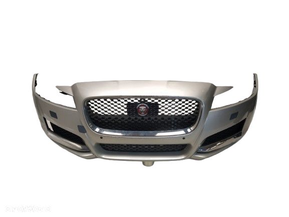 JAGUAR XF X260 ZDERZAK PRZÓD PRZEDNI KOMPLETNY 4XPDC SPRYSKIWACZE GRILL ATRAPA CHŁODNICY ZNACZEK POD RADAR WIĄZKA ORYGINAŁ - 1