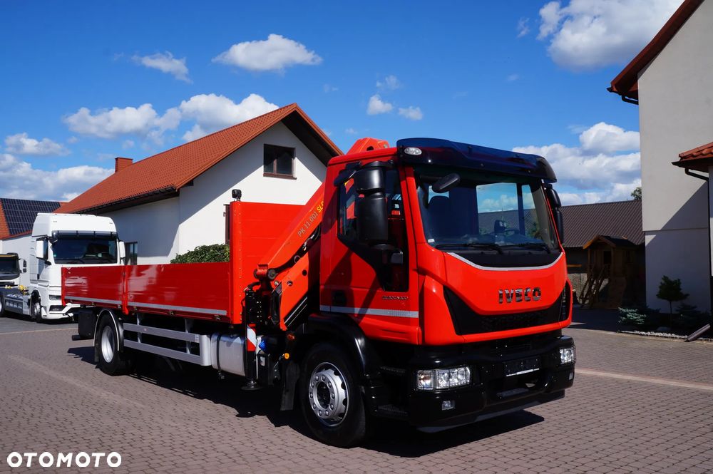 Iveco EUROCARGO 180-280 4x2 SKRZYNIOWY + HDS PALFINGER PK 11.001 SLD  E6 PRZEBIEG 98.000 KM - 2