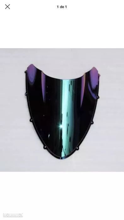 Viseira ducati 848 / 1098 / 1198 ano2007 até2010 briseira frontal ecra - 1