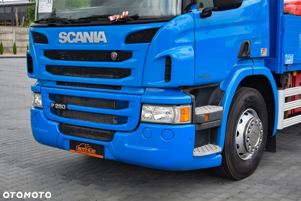 Scania P250 / EURO 6 / SKRZYNIA 7.8 M / WINDA DHOLLANDIA / PODUSZKI NA TYLNEJ OSI / RETARDER / KLIMA / TEMPOMAT / SERWISOWANY / SPROWADZONY - 9