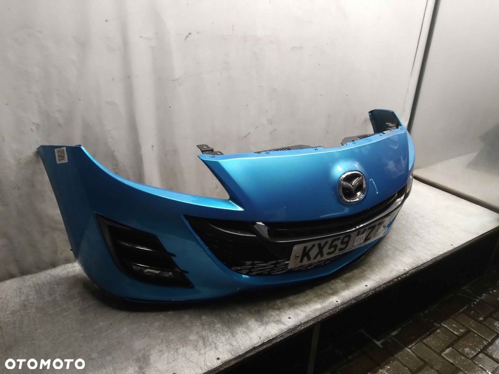 ^ ZDERZAK PRZÓD PRZEDNI DO MAZDA 3 III 2 Gen. NIEBIESKI BŁĘKITNY - 2