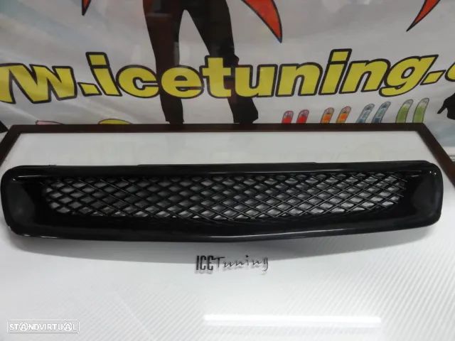 Kit completo TYPE R LOOK para Honda civic 96-98 OU 99-01 3 portas / hatchback em plástico (para-choques frontal sem frisos + traseiro sem frisos + lip frontal + traseiro + aileron + grelha) - 5
