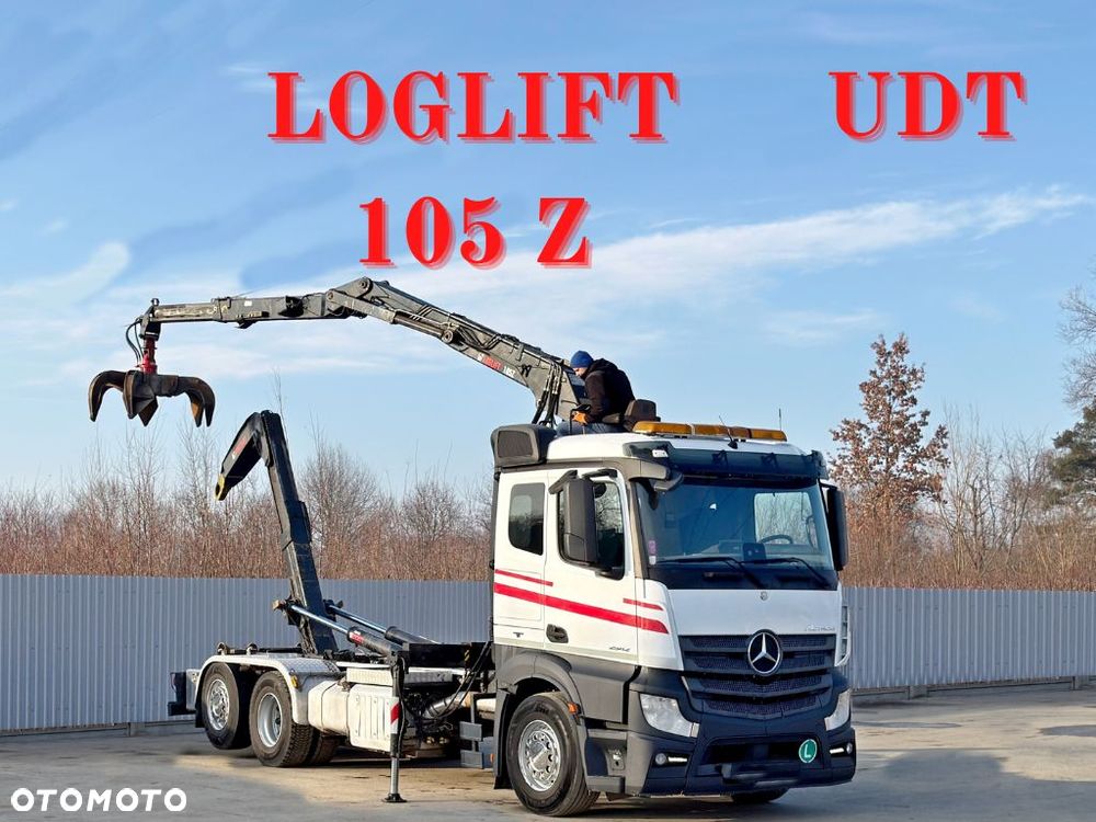 Mercedes-Benz ACTROS 2542 * HAKOWIEC * LOGLIFT 105 Z * STAN BDB - 1