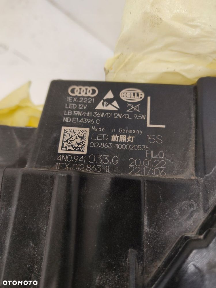 audi a8 4n d5 full led komplet lamp przód 4n0941033g, 4n0941034g - 5
