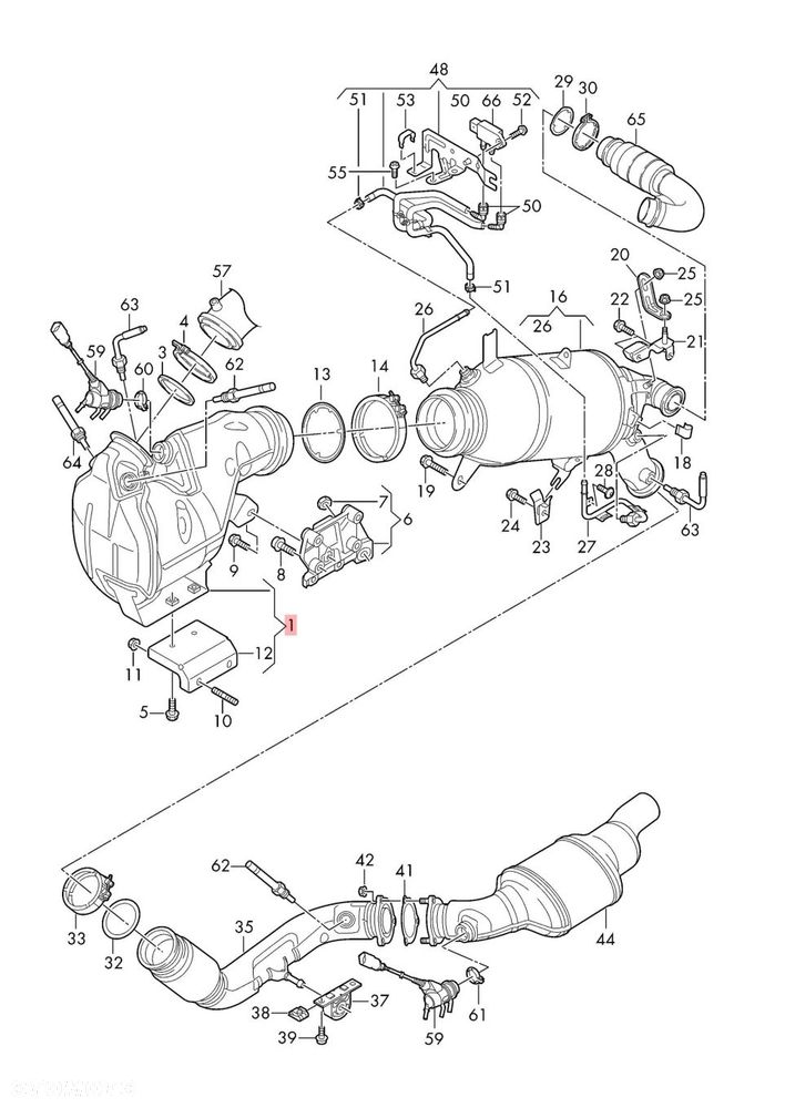 AUDI A6 C8 4K LIFT 2.0 TDI DPF FAP KATALIZATOR CZUJNI FILTR CZASTEK STAŁYCH - 2