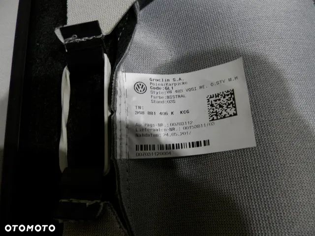 FOTEL FOTELE KANAPA SIEDZISKO OPARCIE PRAWE POSZYCIE TAPICERKA SKORA ALCANTARA MISTRAL KCG VOLKSWAGEN ARTEON 3G8 ORYGINAŁ - 15