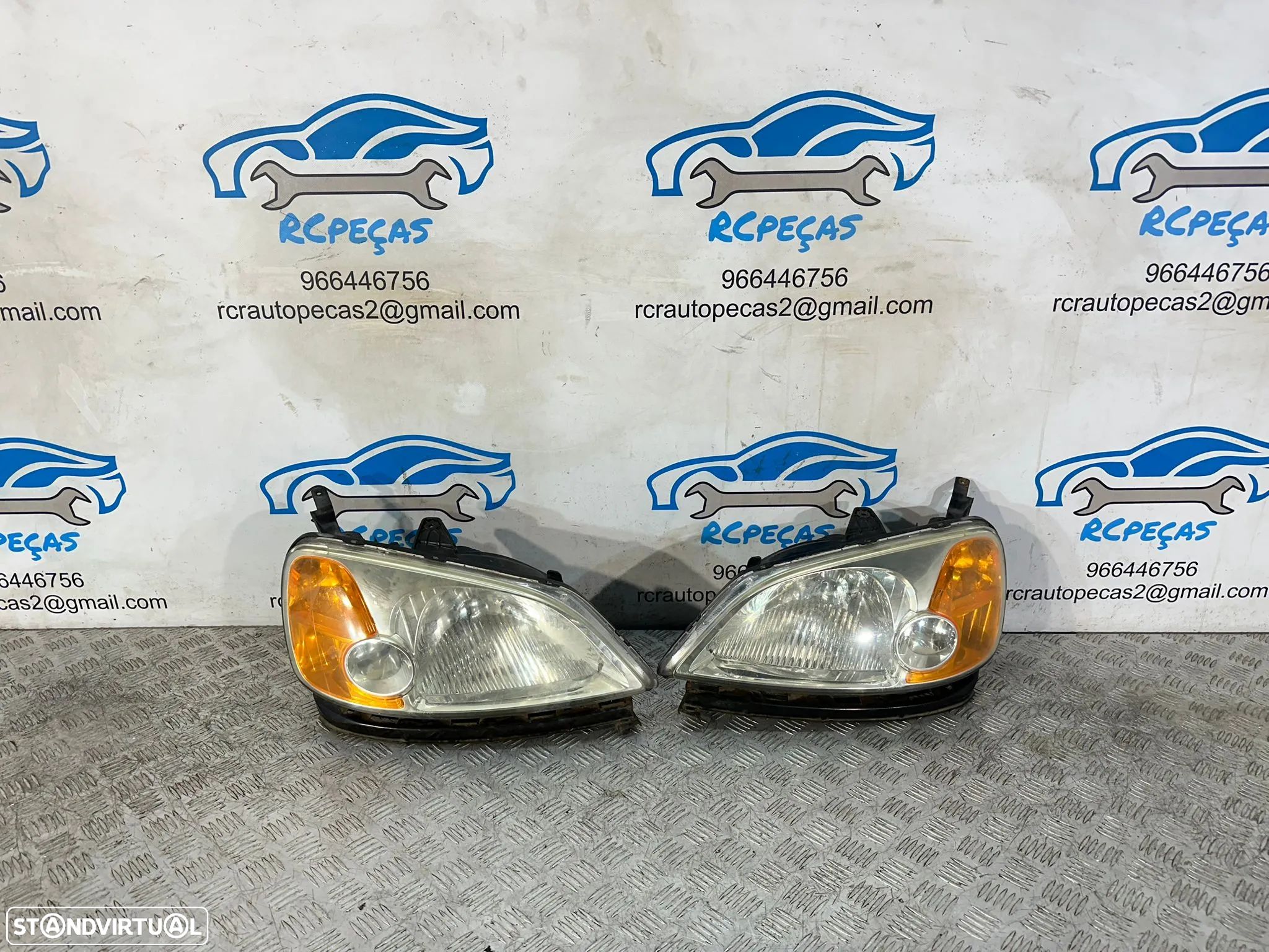 Conjunto Oticas Frente Frontais Esquerda Direita Honda Civic 7 Mk7 EP ES 2001 - 2005 - 1