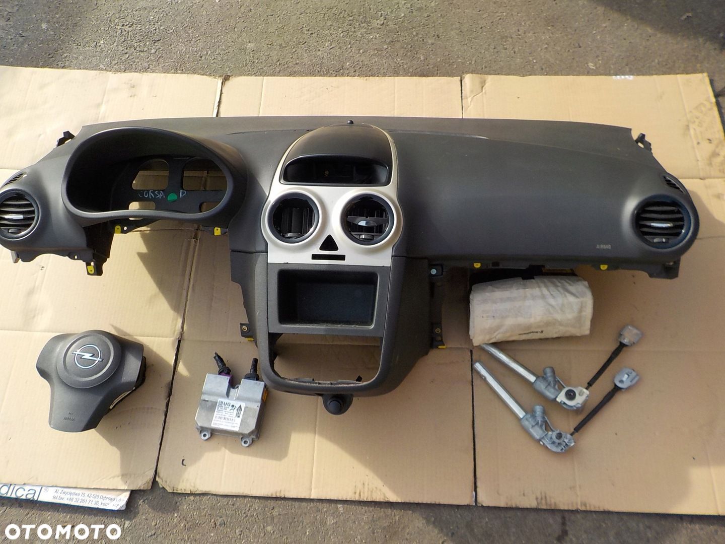 konsola airbag komplet opel corsa d 2007r - 1