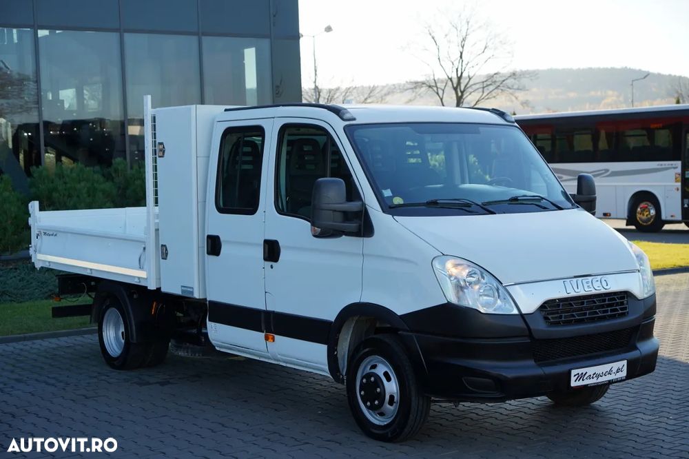 Iveco DAILY 35C11 / BASCULATOR / CU TRACȚIE MÂNĂ / DOUĂ TRACȚII / MANUAL / 7 LOCURI / IMPORTAT - 9