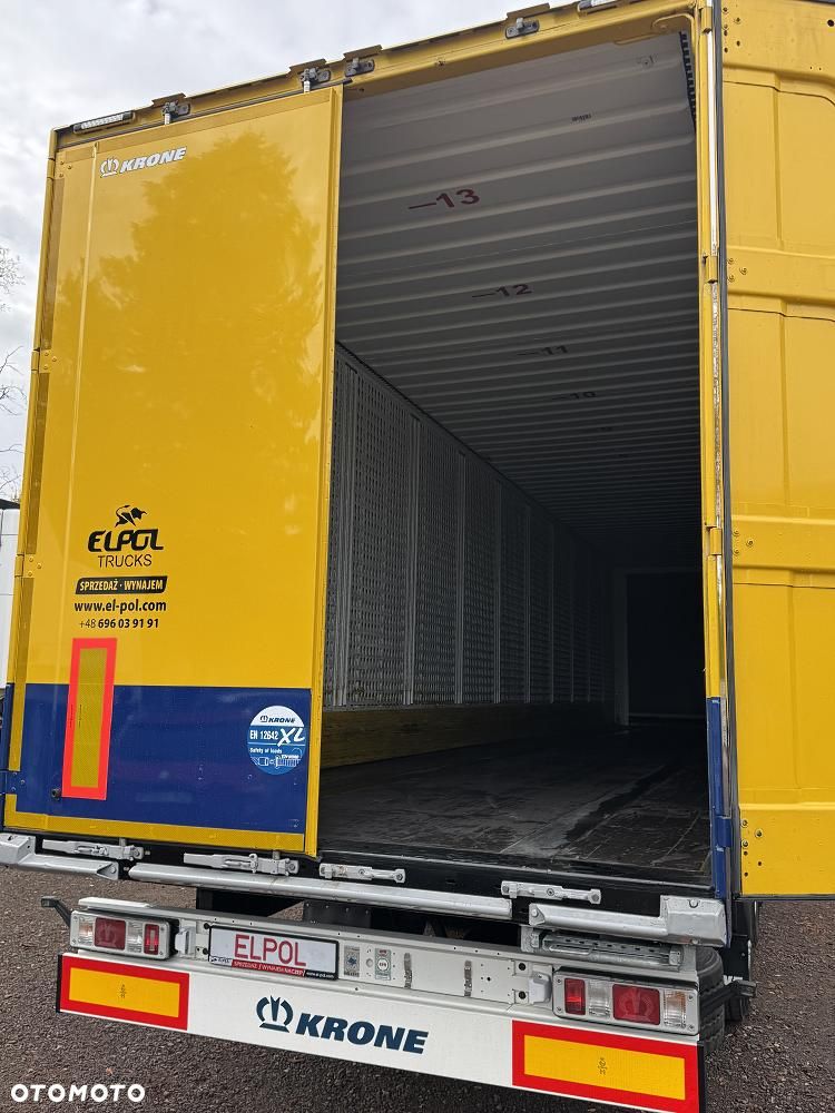 Krone KOFFER ,UBRANIOWA , DACHSER , TEXTIL , BOX - 28