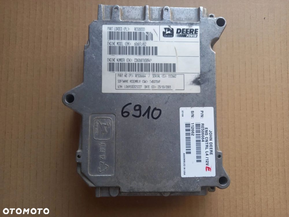 Komputer sterownik silnika L4 RE506664 John Deere 6910 - 1