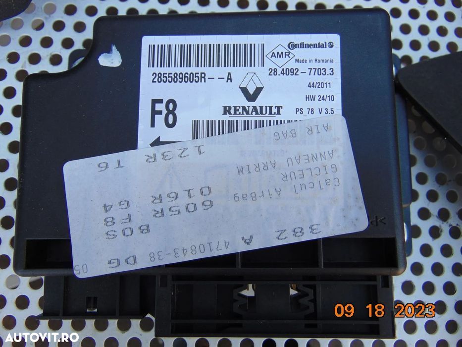 Plansa Bord Renault scenic  an 2009-2016 airbag sofer pasager centuri - 8