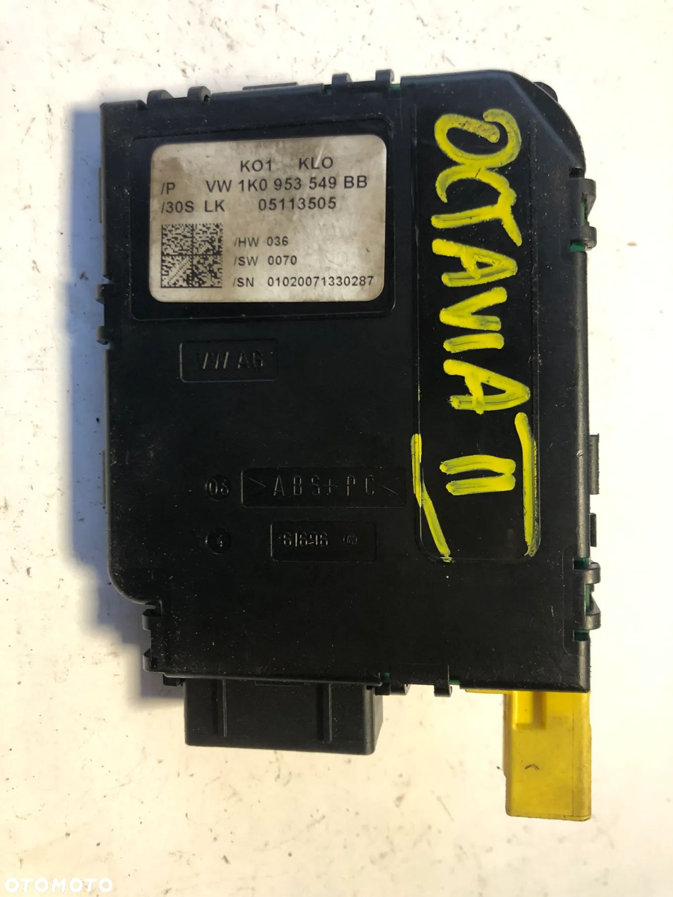 Moduł Czujnik Kąta Skrętu Skoda Octavia II 1K0953549BB - 1