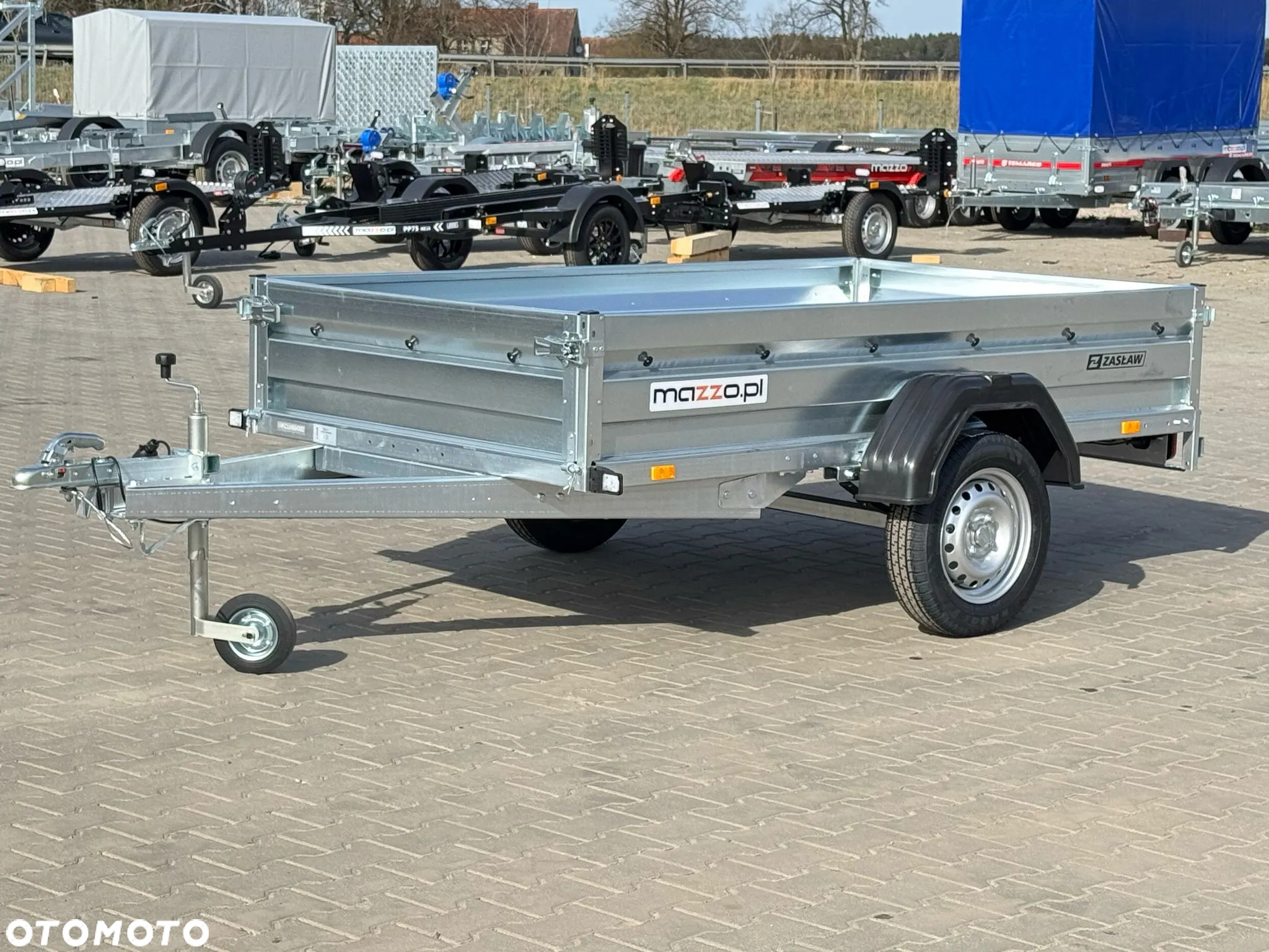 Zaslaw Dostawa Przyczepka na resorze DMC750kg 230x132x35cm SOLIDNA I MOCNA! resorówka - 2