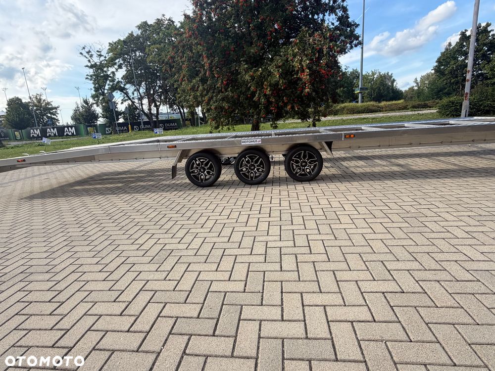 Gala BBG Laweta dwa auta Gala  8535AL raz łamana 8,5x2,05m ALUMINIOWA 3 osie, felgi alu, 670KG WYPRZEDAŻ - 7
