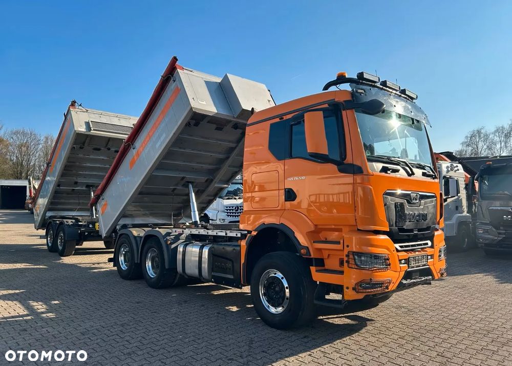 MAN TGS 26.510 6x4 + Przyczepa Kempf 3-Stronny Wywrot | 510 KM | Automat | - 9