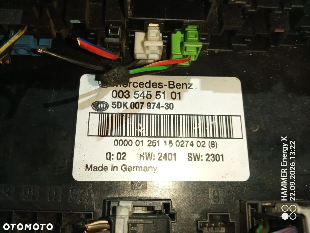 MERCEDES C KLASA W203 moduł 003545501 - 3