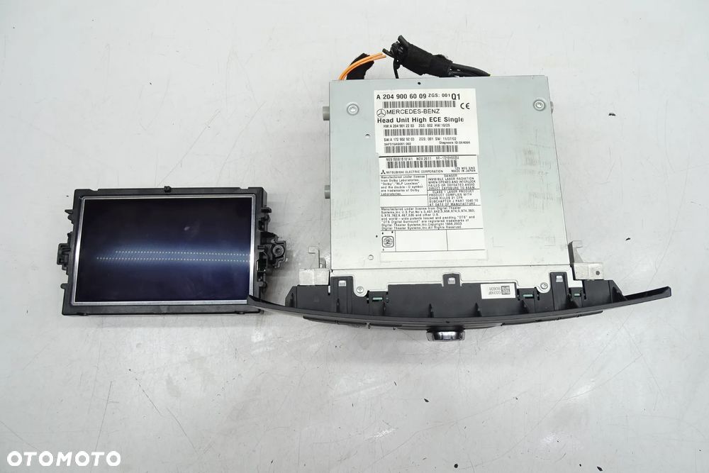 MERCEDES C W204 RADIO NAWIGACJA WYŚWIETLACZ  2049006009 - 2