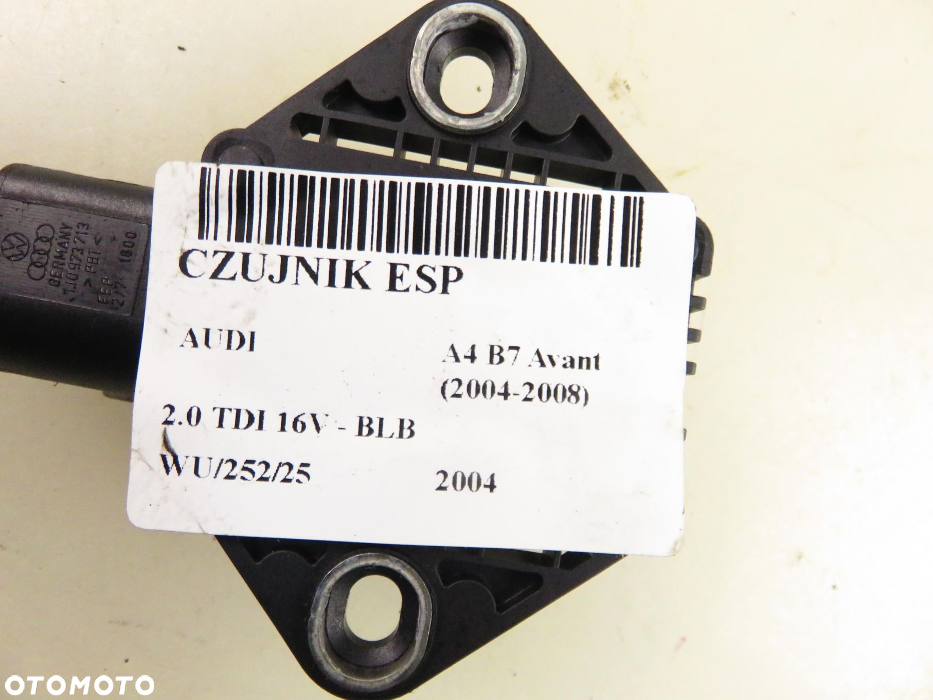CZUJNIK ESP AUDI A4 B7 Avant (2004-2008) 6Q0907637A - 2
