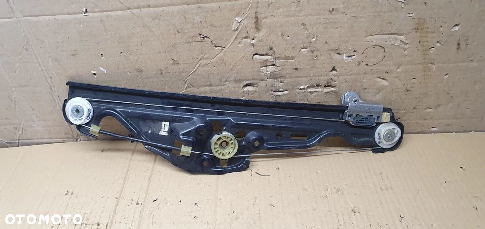Mechanizm podnośnik szyby lewy tył BMW 5 E60 7184743S 7184745E - 2