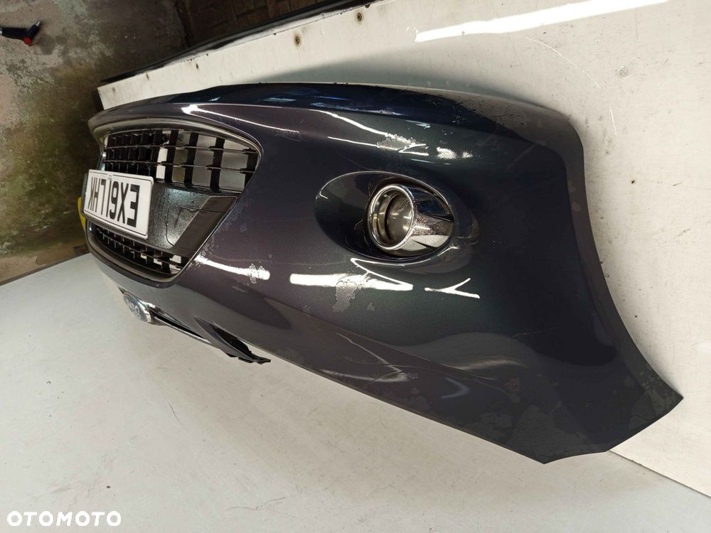 + ZDERZAK PRZÓD PRZEDNI FORD FIESTA MK.7 7 VII F0 SZARY GRAFITOWY HALOGENY - 2