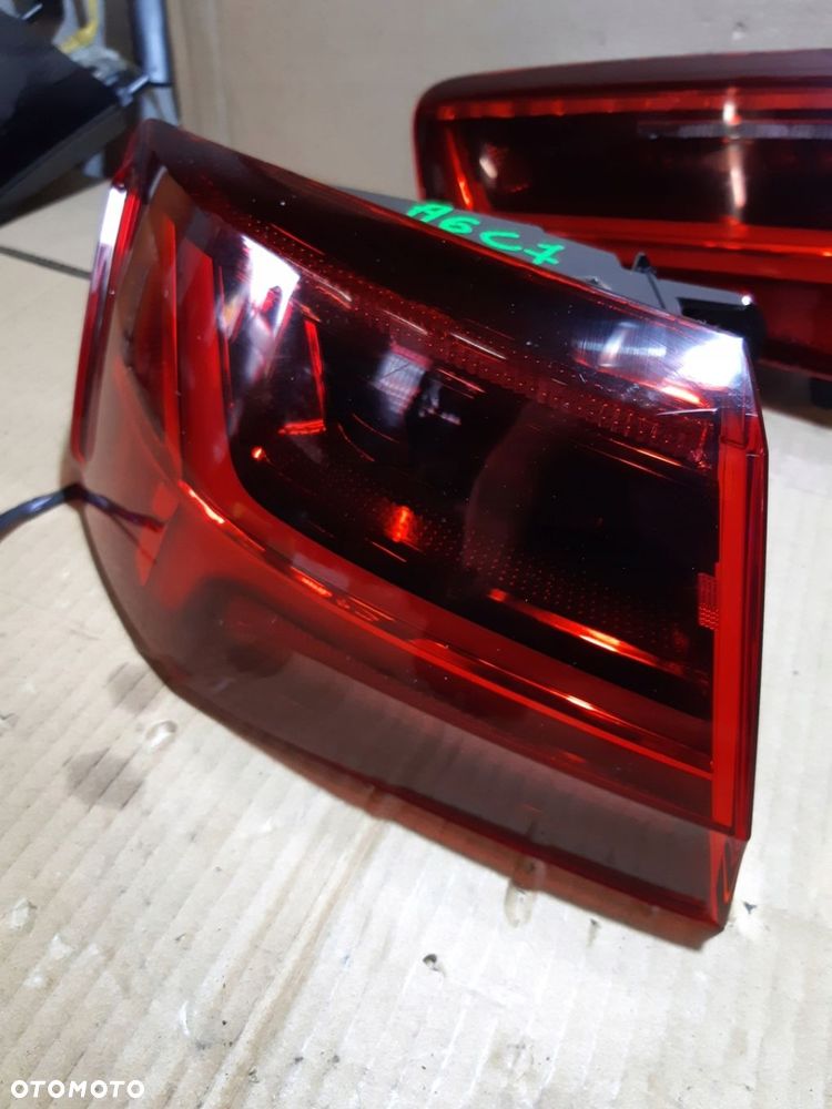 AUDI A6 C7 LIFT SEDAN LAMPY LAMPA LEWA PRAWA LED TYŁ KOMPLET CIEMNE - 10