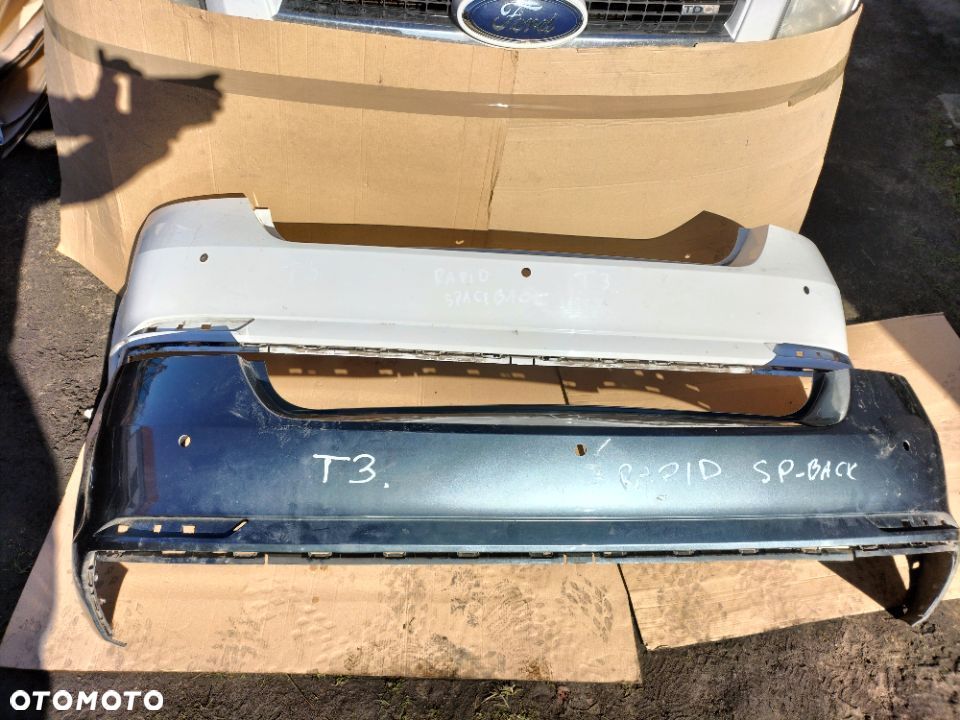 SKODA RAPID SPACEBACK 3x PDC ZDERZAK TYLNY TYŁ - 1