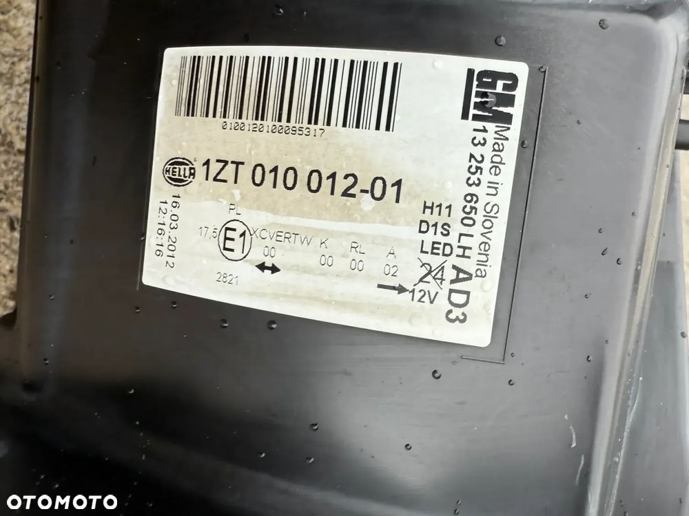 LAMPA PRZOD PRZEDNIA LEWA OPEL ASTRA J IV 2009-2012 LED BI XENON SKRETNA - 5