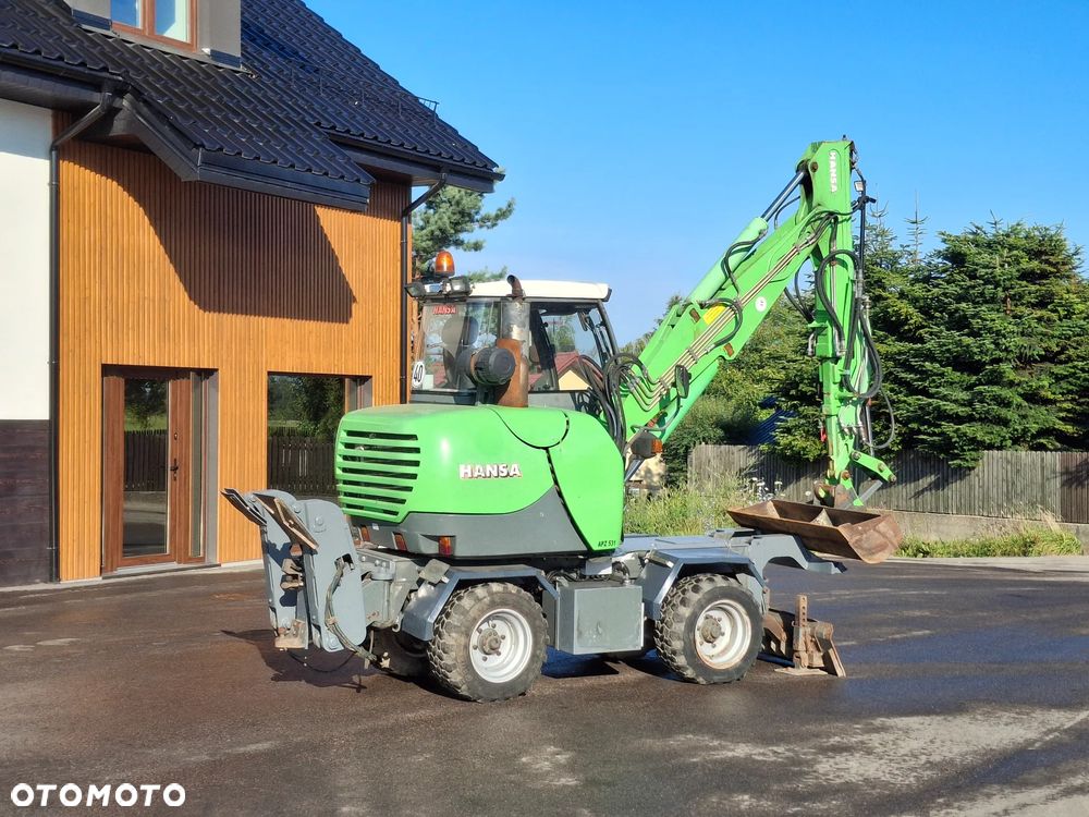 Inny Minikoparka Kołowa HANSA APZ531 Koparka Cmentarna Obrotowa 2008 Rok Napęd 4x4 Dodatkowa Łyżka Skrętna Oś - 8