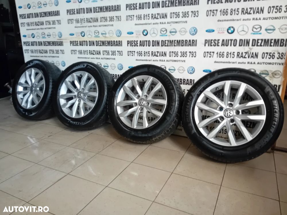 Jante R16 Vw Passat B8 Arteon Touran Caddy Golf 215/60R16 5x112 Anvelope Michelin M+S DOT 2023 - 3