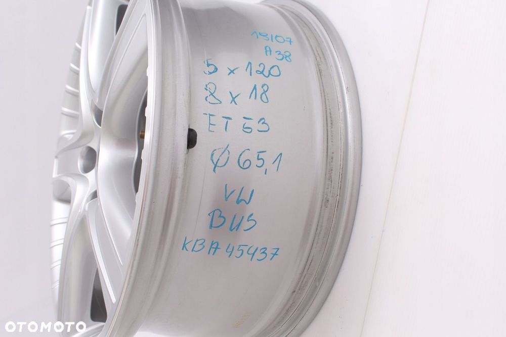 FELGA ALUMINIOWA KBA 45437 VW BUS 5X120 18 ET53 - 2