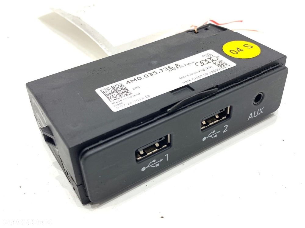 GNIAZDO USB  AUDI Q7 (4MB, 4MG) 2015 - 2022 3.0 TDI quattro 200 kW [272 KM] olej napędowy 2015 - - 2