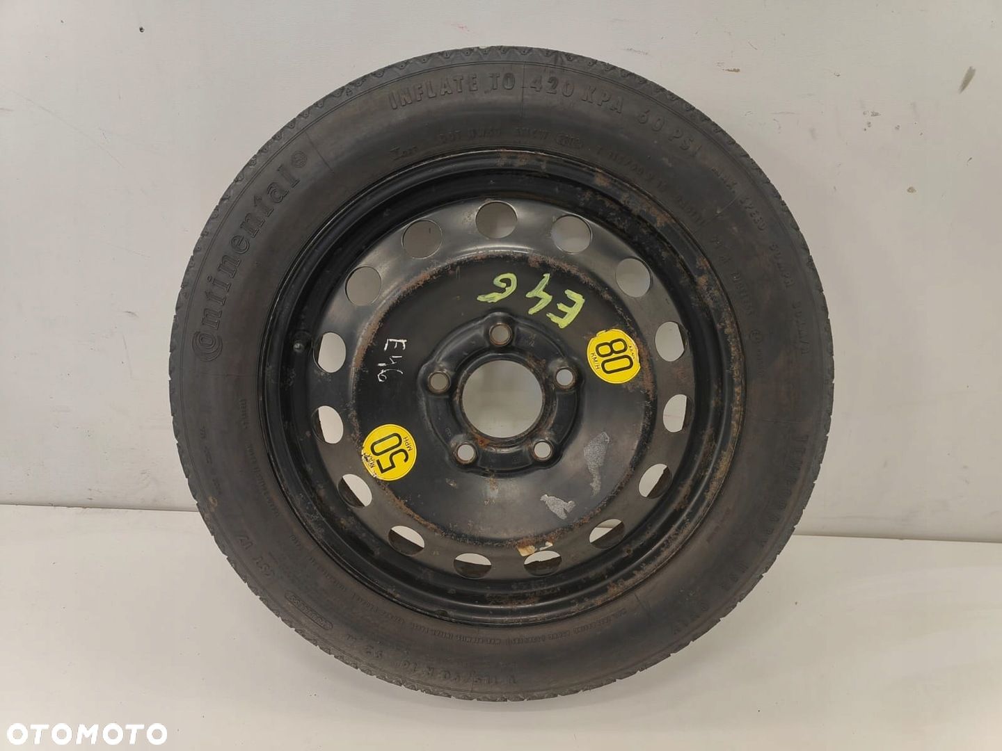 BMW e46 e87 115/90 r16 continental KOŁO DOJAZDOWE ZAPASOWE - 1